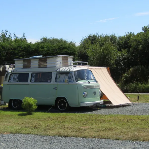 Hard Standing Touring pitches at Little Trevothan, Coverack, near Helston, Cornwall