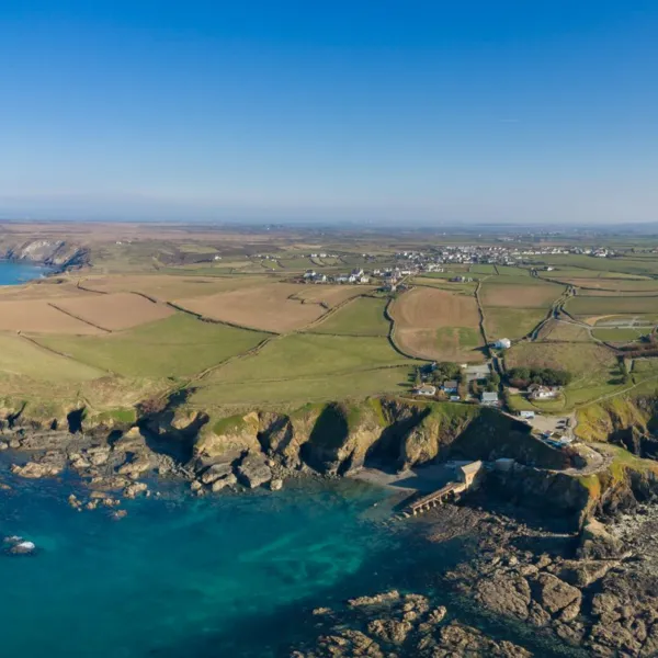 Coverack Harbour near Little Trevothan, Lizard, Cornwall